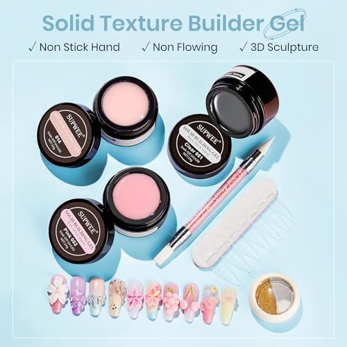 Sculpting Gel for 3D Nail Art Gel Non Stick Hand Solid Builder Gels - Image 2