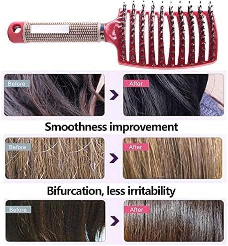 Magical Ultra Detangling Brush for Wet or Dry Hair, Detangler Brush, Fast Drying Styling Massage Hairbrush for Men, Women and Kids (Pink+Purple) - Image 5