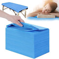 31" x 71" Disposable Bed Sheets for Massage Table Waterproof Massage Table Sheet Soft Non Woven Fabric SPA Bed Cover Breathable for Massage Beauty Tattoos 100PCS (Blue) by XATUMO