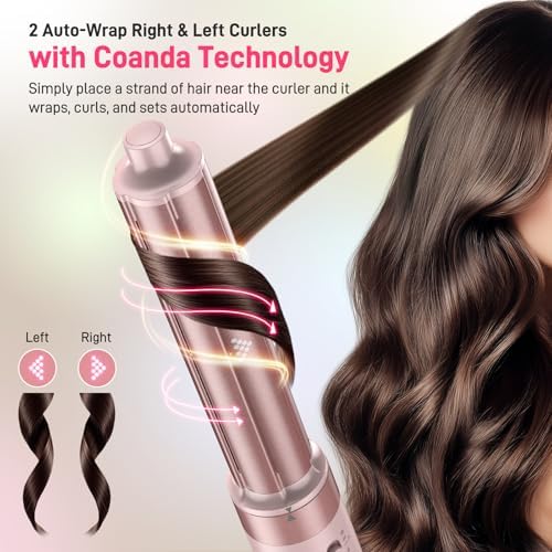 MESCOMB Dual Voltage Hot Air Styler Wrap - 5 in 1 Hair Dryer Brush with Fast Drying Blow Dryer, Styling, Straightening & Volumizing with Travel Bag (100V–240V) Gift for Women - Image 5
