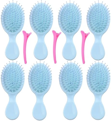 8 pcs Mini Hair Brush,Travel Detangling Brush for Most Hair Types by ZMOIVOK
