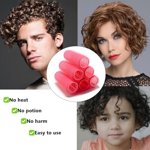 ZMD 18Pcs Self Grip Small Hair Curlers Rollers, Plastic Hair Curlers Heatless Salon Hairdressing Curlers DIY Curly Hair Accessories for Women Girls Short Thin Fine Hair (0.8 x 2.4 Inch) - Image 4