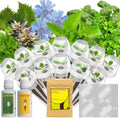LYKOCLEAN Herb Seed Pods Kit for AeroGarden, Ahopegarden - Includes Basil, Parsley, Mint, Cilantro, Shiso, Liquorice, Chicory, 12 pods, 400+ Seeds by LYKO