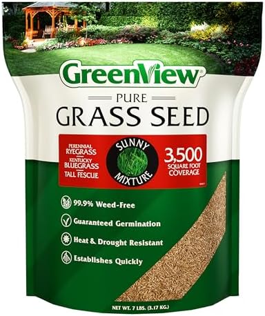 GreenView Pure Grass Seed Sunny Mixture, 7 lb. Bag by GreenView