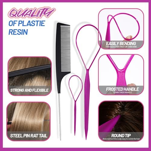 Teenitor Hair Accessories for Girls Colorful Hair Rubber Bands Hair Ties - Image 6