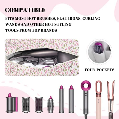 Hair Tools Travel Carrying Bag, Quilted Floral Bag for Shark Flexstyle - Image 3
