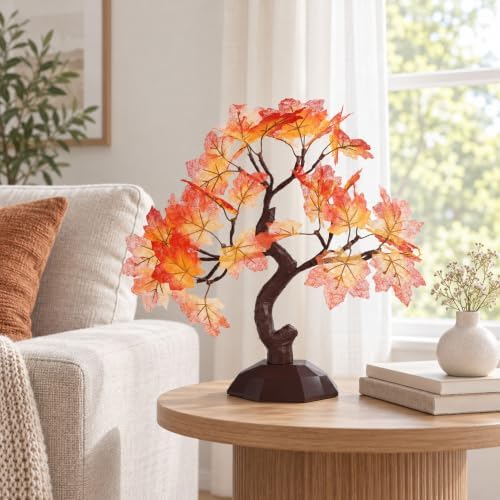 Tabletop Bonsai Light Tree with Decorative Branch - Image 5