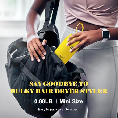 Portable Mini Travel Blow Dryer Brush for Women, Light Weight Dual Voltage - Image 3