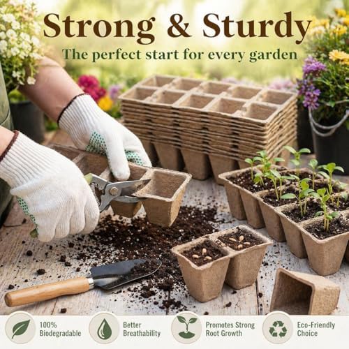 20 Pack Seed Starter Trays 10 Cell Plant Germination Tray, Seedling Starter Kit with Labels and Tools, Garden Propagation Trays for Indoor Outdoor Plants, Vegetables Flowers Herbs - Image 5