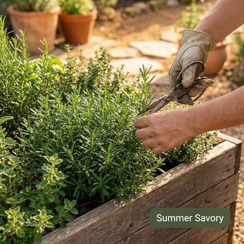 1000 Summer Savory Seeds for Planting - Peppery Heirloom Herb, Herbes de Provence, Non-GMO, USA Grown by RDR Seeds - Image 6