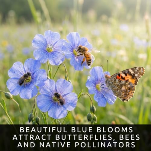 1,000 Blue Flax Seeds | Perennial Wildflower Seeds for Planting - Image 2