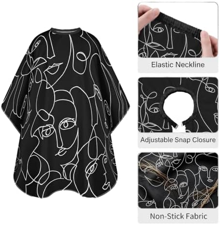 Barber Cape for Men, Professional Hair Cutting Cape for Salon Use - Image 4