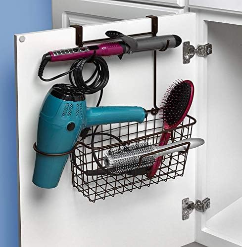 Spectrum Diversified Basket Grid Wide Hair Styling Station, Over The Cabinet Door, Bronze - Image 3