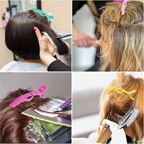Ondder 24 Pack Professional Alligator Hair Clips for Styling and Salon - Plastic Gator Clips - Image 6