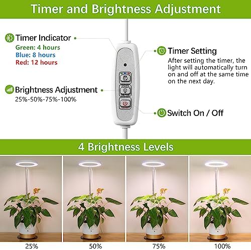 LORDEM Desk Grow Light, Full Spectrum LED for Indoor Plants - Image 4