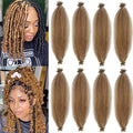 8 Packs Pre-Separated Springy Afro Twist Hair Suitable for Damaged Soft Locs Synthetic Marley Twist Braiding (27#, 18 Inch (Pack of 8)) by Celie
