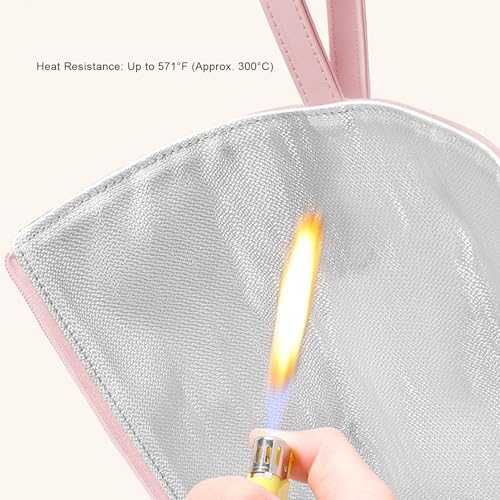 Ymiko Hair Curling Iron Bag Heat Travel Pouch for Styling Tools Storage with Hangable - Image 3