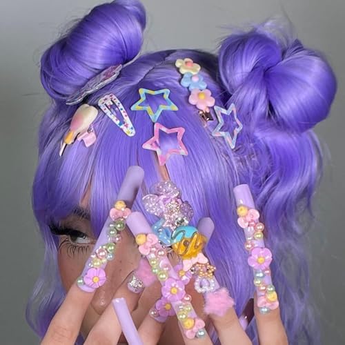 VIBILIA Star Hair Clips Y2K Metal Hair Accessories-15 PCS 1.18"，diamond - Image 4