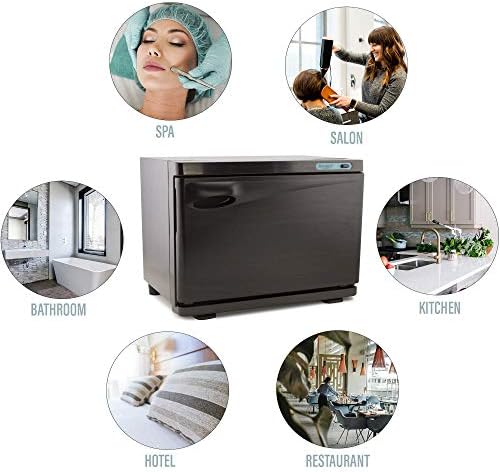 DERMALOGIC Towel Warmer, Stainless Finish Towel Heater Warmer Cabinet 2 in 1 Electric Equipment 20L Massage Facial Spa Beauty Salon Nails Shop GYM Home and Commercial - Image 6