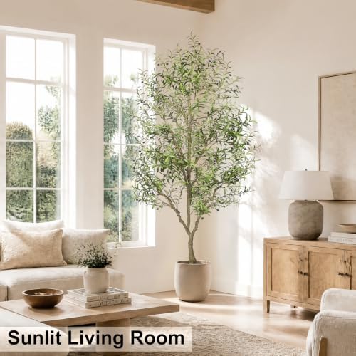LYERSE Faux Olive Tree 9ft - Artificial Olive Tree Indoor for Home Decor - Image 4