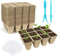 240 Cells Biodegradable Seedling Starter Trays, 20 Pack Plant Starter Kit by GCVOPTON