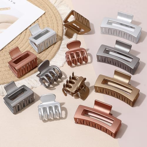 SMKSL 12 Pcs Hair Claw Clips for Women & Girls 3 Styles Hair Accessories - Image 3