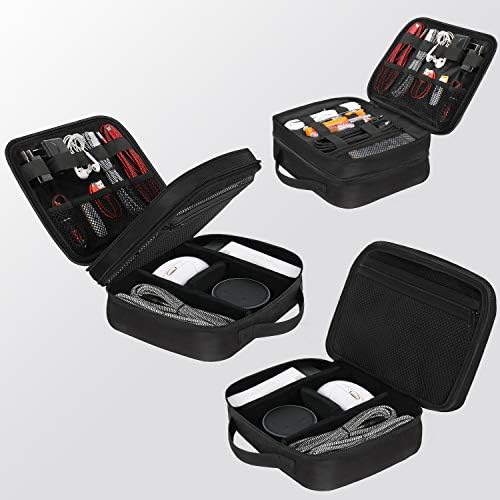MATEIN Electronics Organizer Travel Case, Cable Organizer Bag, Black - Image 3