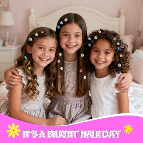 kidzkube Hair Gem Stamper Kit, Bling Hair Jewels for Girls Toys, Hair Styling Tool with Reusable Shining Diamonds, Birthday Gifts Toys for Girls Ages 3 4 5 6 8-12 (Green) - Image 5