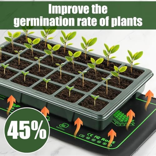 2 Pack Seedling Heat Mat for Seed Starting Plants Germination, 10"x20.5" - Image 2