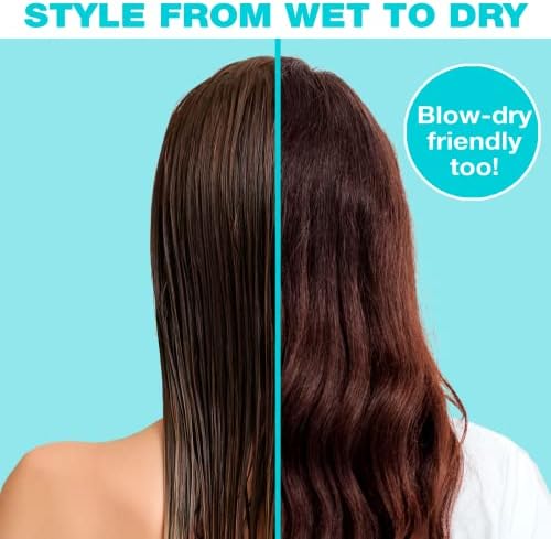 The Knot Dr. hair brush by Conair - Detangling hair brush - Removes Knots and Tangles in wet or dry hair - detangler brush - Blue - Image 6