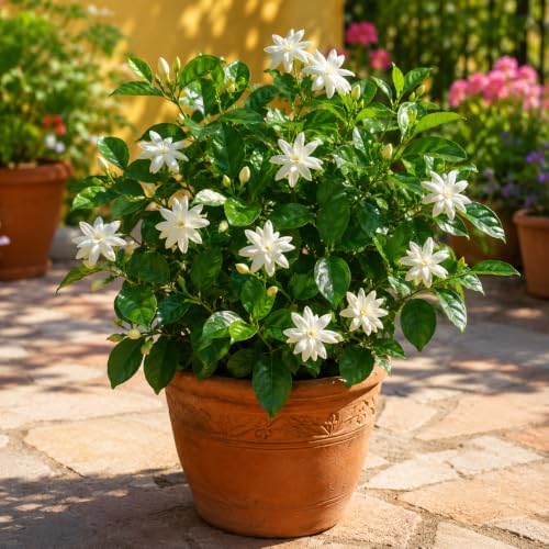 Belle of India Jasmine Plant Live | 4-8 Inch Tall | Fragrant White-Blooming Jasmine | Easy to Grow Live Jasmine Plant for Indoor Home Décor - Image 4