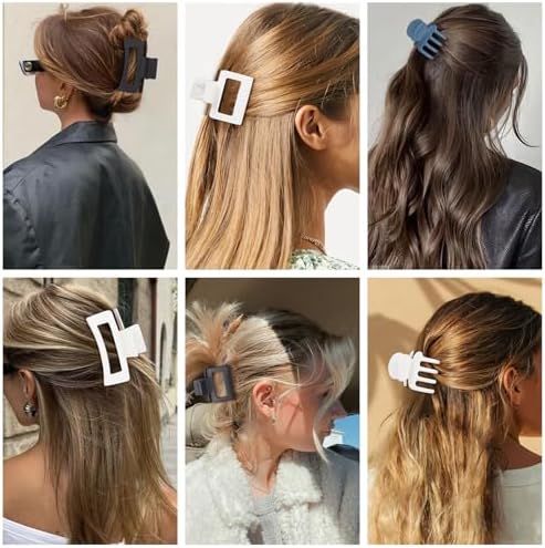 SMKSL 12 Pcs Hair Claw Clips for Women & Girls 3 Styles Hair Accessories - Image 7