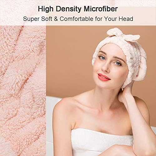 Jseng Large Microfiber Hair Drying Towel Cap, Extreme Soft & Ultra Absorbent, Fast Drying Hair Towels Shower Cap for Women - Image 4