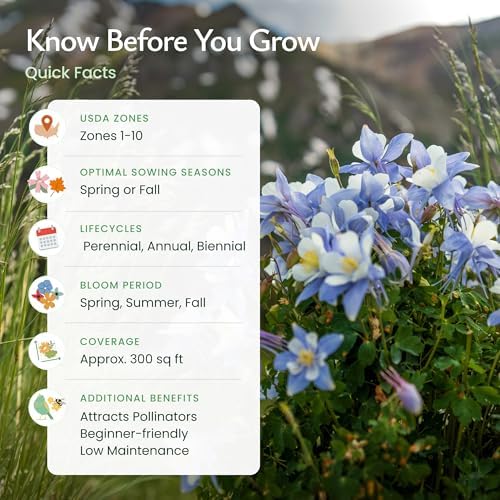 Colorado Wildflower Seed Mix – Over 53,000 Flower Seeds, Covers 300 Sq Ft - Image 5