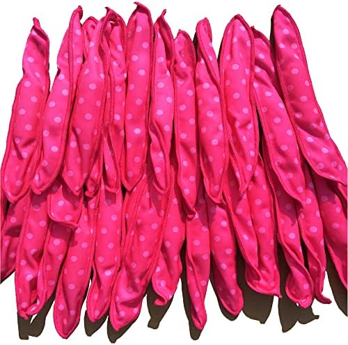 Aimin Soft Curlers for Overnight Heatless Curls, No Heat Foam Rollers for Long Hair, Satin Sponge Curlers (30 pcs, pink) by AiminHair