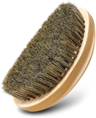 Soft Wave Brush for Men 360 - LexRory Curved Boar Brushes for Wavy Hair by MANSHION