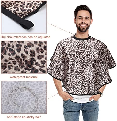 Syhood 2 Pcs Makeup Cape Shorty Waterproof Haircut Cape for Women Men - Image 6