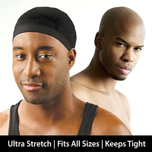 Titan Stocking Wave Cap for Men – Breathable Stretch Hair Net, Secure Fit, Ultra Comfort 2-Pack, Black - Image 3