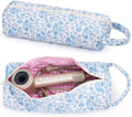 Hair Tool Organizer Travel Bag for Curling Irons & Dryers (Blue Flower) by Bebykilemi