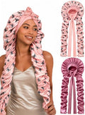 Double Layer Slik Like Satin Bonnet, 33-43" XXL Bonnet for Braids Long Hair by Kemispary