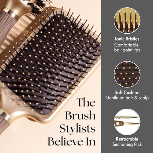 Olivia Garden Ceramic + Ion Nano Thermic Styler Hair Brush - Image 4