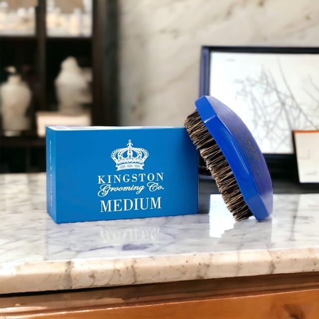 Kingston Grooming Co Medium 360 Wave Brush for Men - Image 6