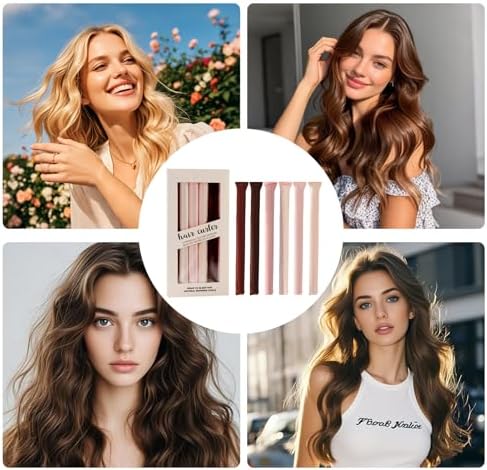 6Pcs Overnight Heatless Hair Curler Blowout Rods Jumbo (Gift Box) - Image 6