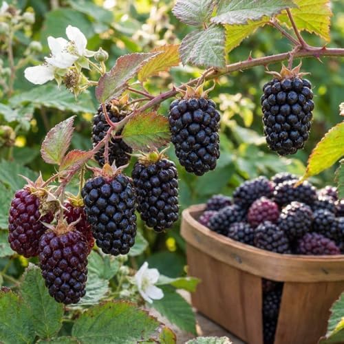 Thornless Boysenberry Live Plant, Sweet Berry Bush, 5-7 Inch Tall - Image 7