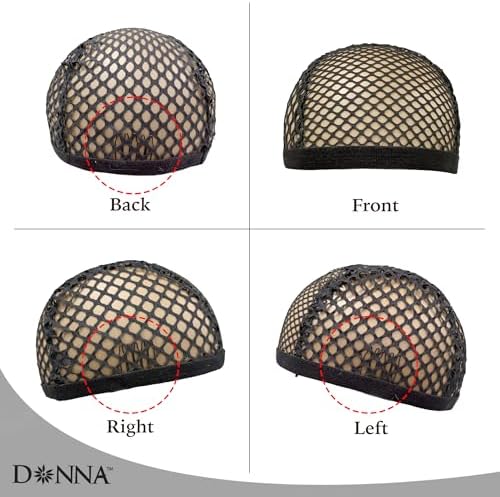DONNA XL Crochet Wig Cap with Combs – Extra Large Net Cap for Crochet Braids, Wig Making, and Weaves, Dual Net Size for Secure Fit and Easy Installation, Breathable Stretch Fabric for Comfort, Black - Image 4