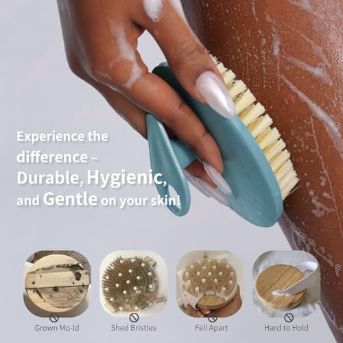 2 Pack Body Brushes, BEAUTAIL Gentle Exfoliating Shower Brush - Image 2