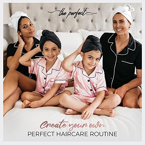 THE PERFECT HAIRCARE Microfiber Hair Plopping Towel Set – Super Absorbent Anti-Frizz Hair Drying Wrap + 2 Curl Scrunching Towels – Fast Drying, Lightweight Wrap for Women, Girls & All Hair Types - Image 5