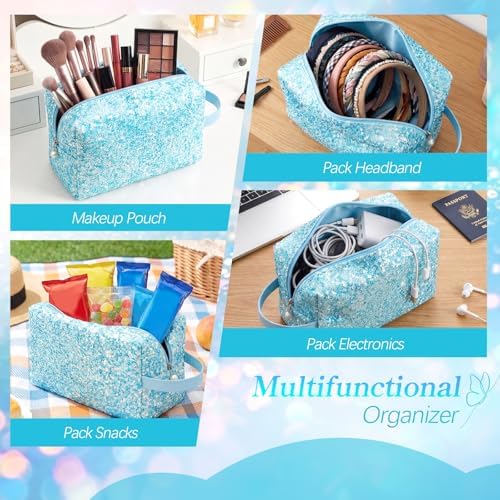 Hillban Ears Bag with Handle Ear Holder for Women Theme Park Fans,Blue - Image 5