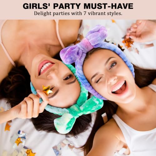 YOOVR 7pcs Spa Headband, Stocking Stuffers for Teen Girls Women (Tie-dyed) - Image 4