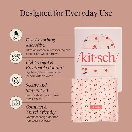 Kitsch XL Microfiber Hair Towel Wrap for Women - Image 3